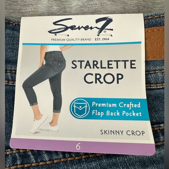 NWT Seven7 Starlette Skinny Crop Jeans - Picture 2 of 4